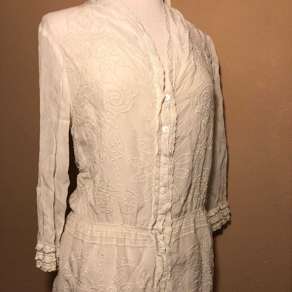Johnny Was Button Up Blouse